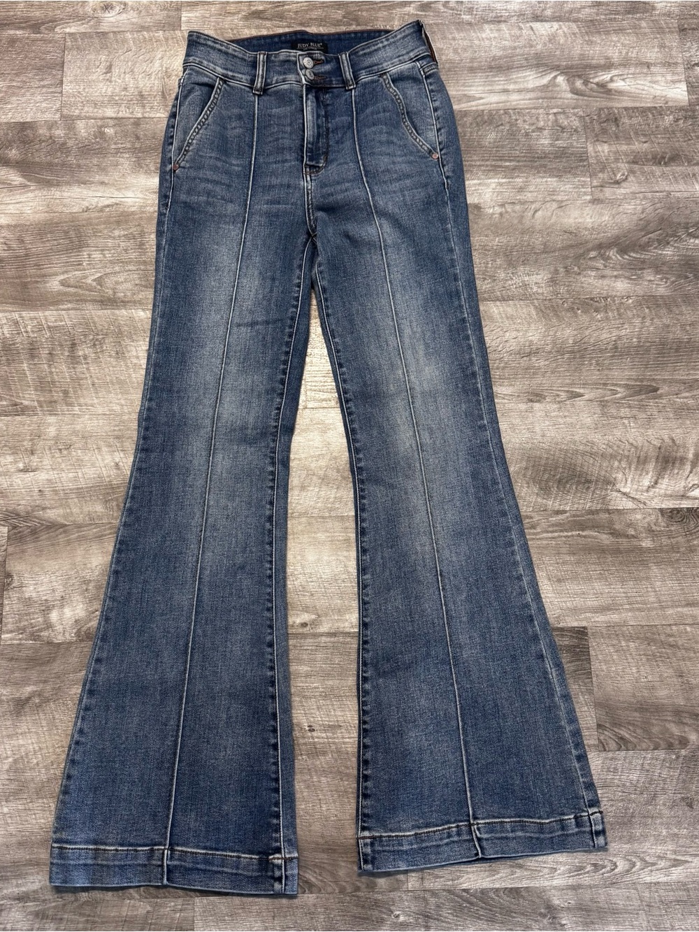 Judy Blue Charlotte Dusty Day Trouser Flare Jeans Womens Sz. 5/27